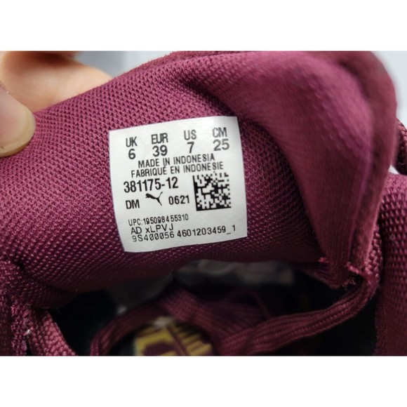 PUMA Suede Triplex Men\'s Size 7 Burgundy Hip Hop Classic Sneaker Old School Red main image 7